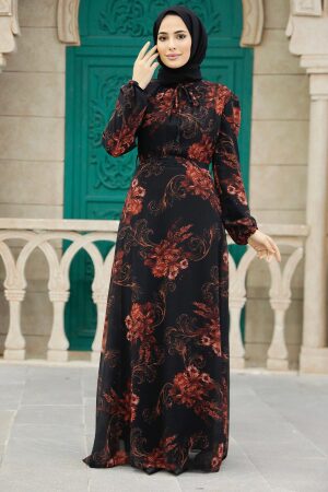 Terra Cotta Plus Size Dress 27921KRMT - 1