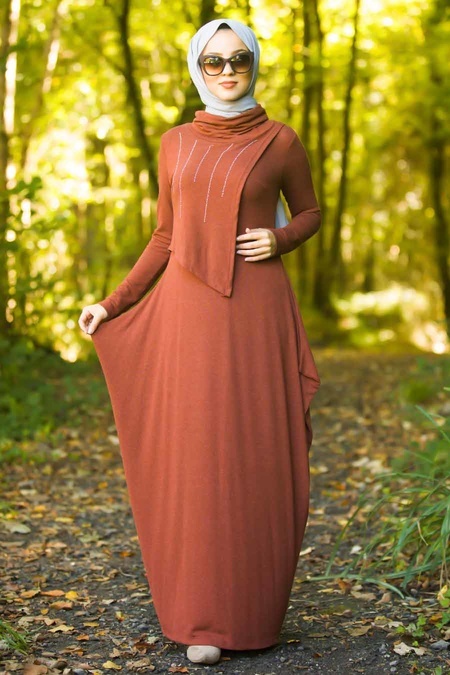 Neva Style - Tile Hijab Dress 3116KRMT