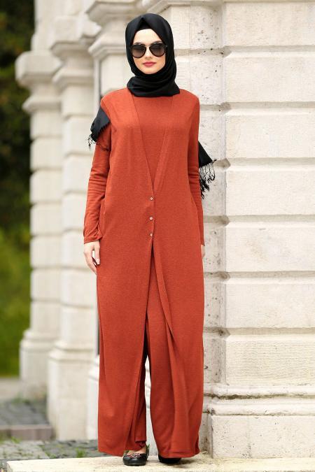 Neva Style - Tile Hijab Jumpsuit 50650KRMT - 2