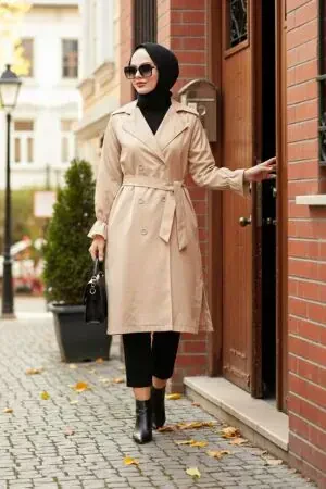 Neva Style - Trench-coat Hijab Pierre 5836TAS - 1