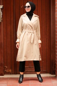 Neva Style - Trench-coat Hijab Pierre 5836TAS - Thumbnail