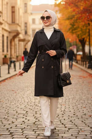  Neva Style - Trench Noir Hijab 263S - 1
