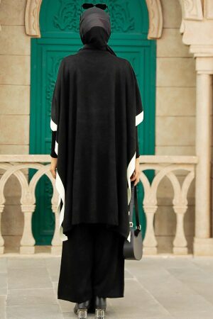 Neva Style - Trifonction Hijab Tricoté Noir 33850S - 6