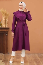 Neva Style - Tunique Damson Hijab 43310MU - Thumbnail