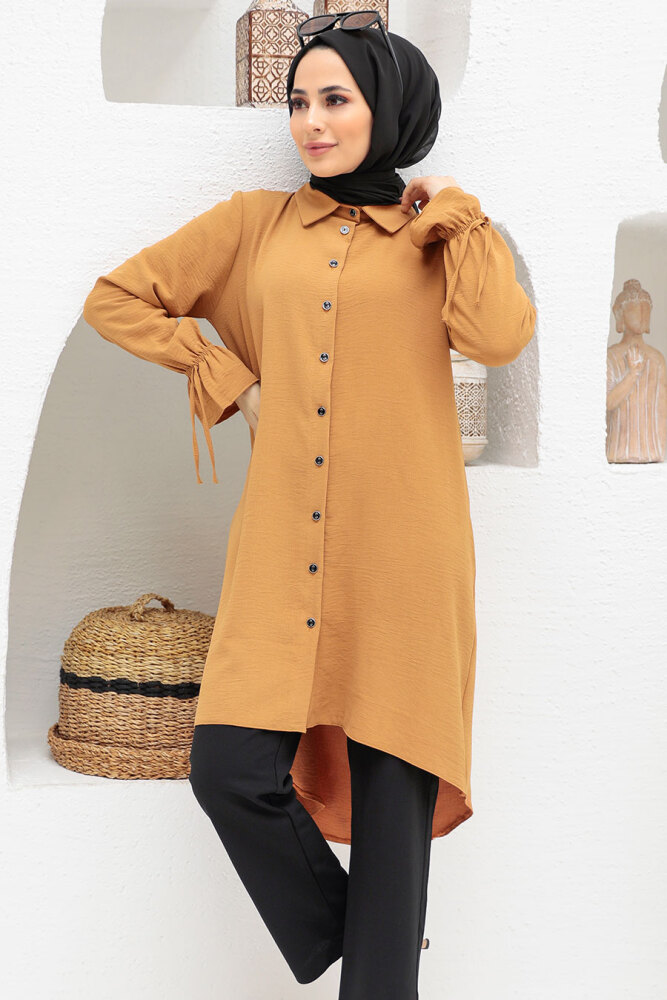 Neva Style - Tunique Hijab Biscuit 2596BS - 1