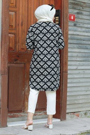 Neva Style - Tunique Hijab Ecru 358121E - Thumbnail