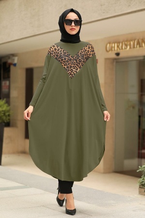 Neva Style - Tunique Hijab Kaki 40001HK - 1