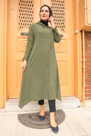 Neva Style - Tunique Hijab Kaki 510HK - Thumbnail
