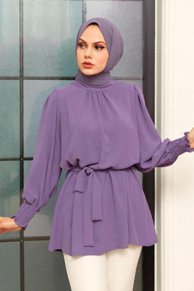 Neva Style - Tunique Hijab Lilas Clair 3795ALILA - 1
