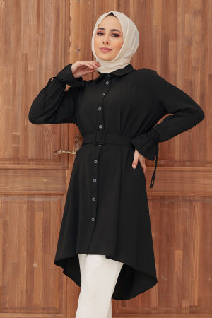 Neva Style - Tunique Hijab Noir 2596S - 1