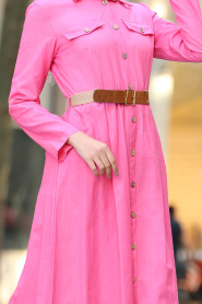 Neva Style - Tunique Hijab Rose 5085P - Thumbnail