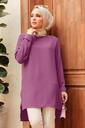 Neva Style - Tunique Hijab Rose Séchée 2146GK - 1