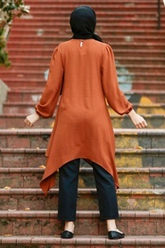 Neva Style - Tunique Hijab Tan 2420TB - Thumbnail