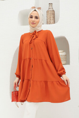 Neva Style - Tunique Hijab Terre Cuite 2588KRMT - 1