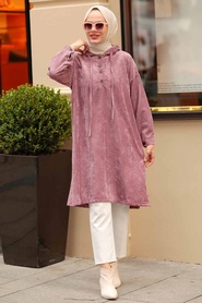  Neva Style - Tunique Hijab Vieux Rose 1247GK - Thumbnail