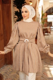 Neva Style - Tunique Hijab Vison 40682V - Thumbnail