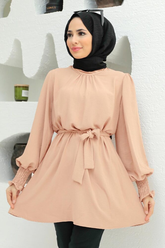 Neva Style - Tunique Voile Saumon 3795SMN - 1