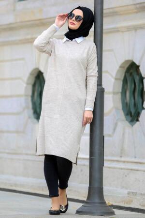 Neva Style - Vizon Tesettür Triko Tunik 2598V - 1