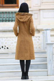 Neva Style - Yellowish Brown Coat 90240TB - Thumbnail