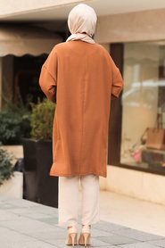 Neva Style - Yellowish Brown Hijab Dual Suit 12103TB - Thumbnail