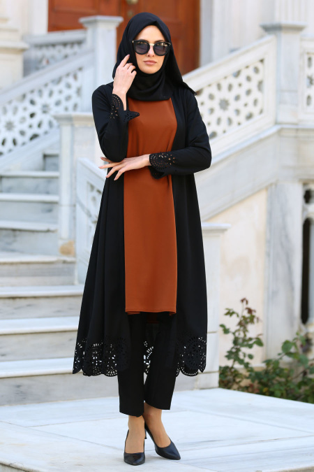 Neva Style - Yellowish Brown Hijab Tunic 2104TB
