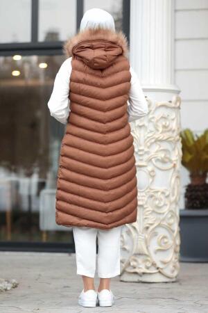 Neva Style - Yellowish Brown İnflatable Vest 4070TB - 2