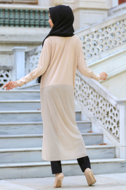 New Kenza - Beige Hijab Tunic 2018BEJ - Thumbnail