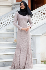 New Kenza - Beige Hijab Tunic 3018BEJ - Thumbnail
