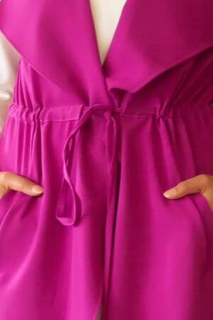 -New Kenza - Fuchsia Hijab Vest 4974F - 3