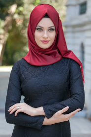 New Kenza - Black Hijab Dress 3018S - Thumbnail