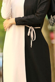 New Kenza - Black Hijab Dress 31510S - Thumbnail