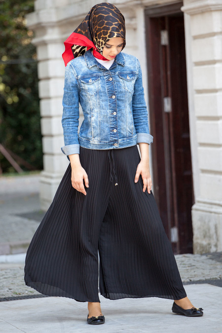 New Kenza - Black Hijab Trousers 6059S