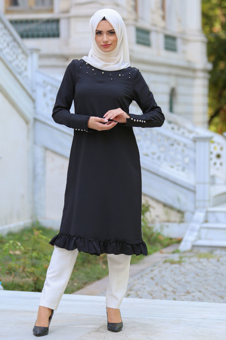 New Kenza - Black Hijab Tunic 2037S