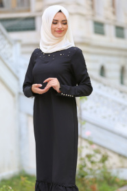 New Kenza - Black Hijab Tunic 2037S - Thumbnail