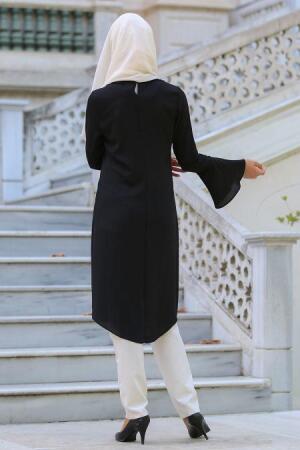 New Kenza - Black Hijab Tunic 2075S - Thumbnail