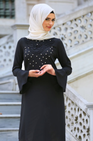 New Kenza - Black Hijab Tunic 2075S - Thumbnail