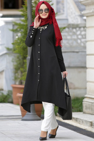 New Kenza - Black Hijab Tunic 2825S - Thumbnail