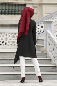 New Kenza - Black Hijab Tunic 2858S - Thumbnail