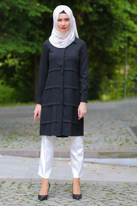 New Kenza - Black Hijab Tunic 2906S
