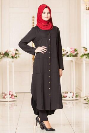 New Kenza - Black Hijab Tunic 2921S - 1