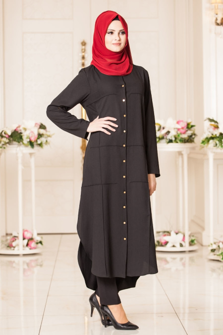 New Kenza - Black Hijab Tunic 2921S