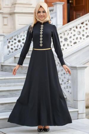 New Kenza - Black Hijab Tunic 3015S - 1
