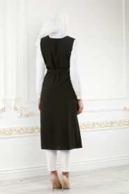 New Kenza - Black Hijab Vest 4983S - Thumbnail