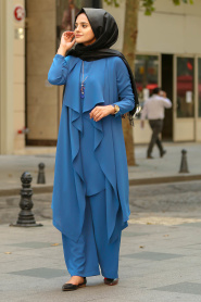 New Kenza - Blue Hijab Suit 51131M - Thumbnail