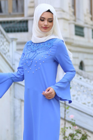 New Kenza - Blue Hijab Tunic 2075M - Thumbnail
