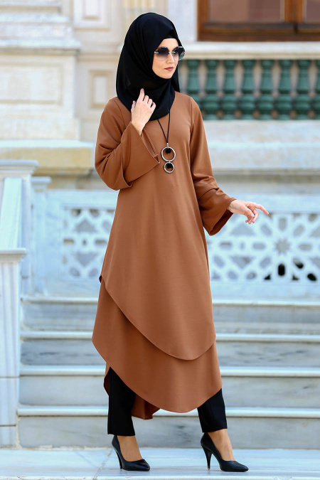 New Kenza - Camel Hijab Tunic 2121C
