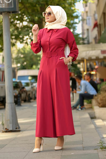 New Kenza - Cherry Hijab Jumpsuits 3153VSN