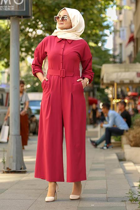 New Kenza - Cherry Hijab Jumpsuits 3153VSN - 2