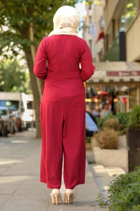 New Kenza - Cherry Hijab Jumpsuits 3153VSN - 4