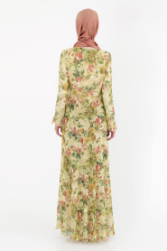 New Kenza - Çiçek Desenli Elbise - Thumbnail